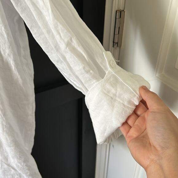 No Brand 100% italian Linen Buttoned Front Shirt. Size L - Picture 8 of 10